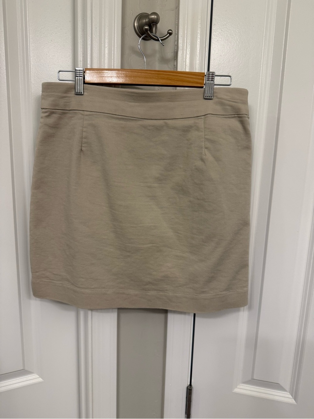 croft & barrow Beige Cotton-Blend Skort
